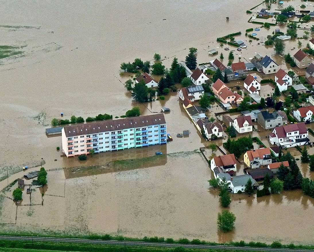 Image of flooded countryside