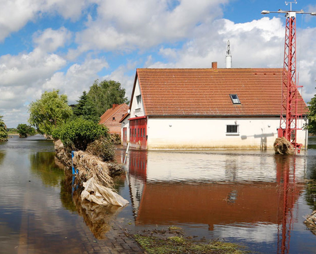 house in flood