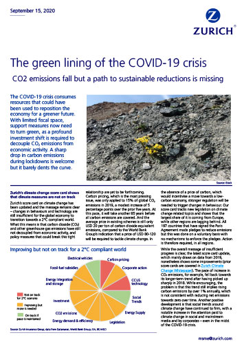 cover The green lining of the COVID-19 crisis