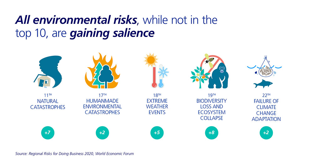 Fast fact Environmental risks gaining salience