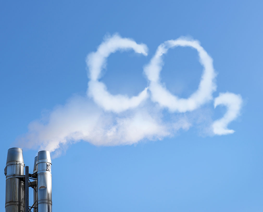 CO2 shaped smoke